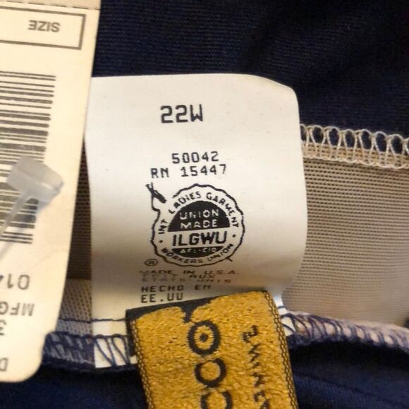 Robby Len 1970s Vintage Skirted Swimsuit Deadstock ILGWU 22W Runs Small - Picture 13 of 16